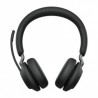 Jabra Audífonos con Micrófono Evolve2 65 MS Stereo, Bluetooth, Inalámbrico, 1.2 Metros, USB, Negro
