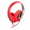 Klip Xtreme Audífonos con Micrófono Obsession, Alámbrico, 1.2 Metros, 3.5mm, Rojo