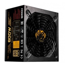 Fuente de Poder Raidmax Cobra 80 PLUS Gold, 20+4 pin ATX, 135mm, 800W