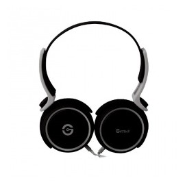 Getttech Audífonos con Micrófono Rythm, Alámbrico, 1.5 Metros, 3.5mm, Negro/Gris