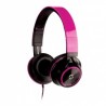 Getttech Audífonos con Micrófono Sonority, Alámbrico, 1.2 Metros, 3.5mm, Negro/Rosa