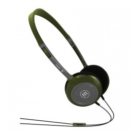 Maxell Audífonos con Micrófono UltraLight Headphones, Alámbrico, 3.5mm, Verde/Gris