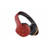Steren Audífonos con Micrófono Ultra Confort, Bluetooth, Inalámbrico, Negro/Rojo