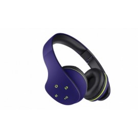 Steren Audífonos con Micrófono Ultra Confort, Bluetooth, Inalámbrico, Negro/Azul