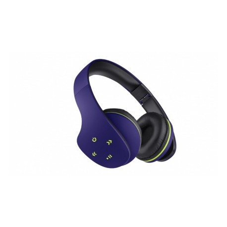 Steren Audífonos con Micrófono Ultra Confort, Bluetooth, Inalámbrico, Negro/Azul