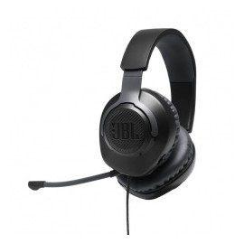 JBL Audífonos Gamer con Micrófono Quantum 100 para PC/Nintendo Switch/Xbox One/PS4, Alámbrico, 3.5mm, Negro