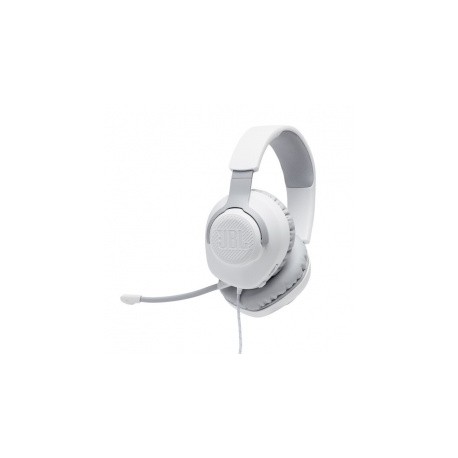 JBL Audífonos Gamer con Micrófono Quantum 100 para PC/Nintendo Switch/Xbox One/PS4, Alámbrico, 3.5mm, Blanco