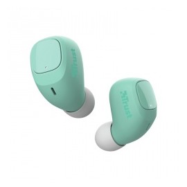 Trust Audífonos Intrauriculares con Micrófono Nika Compact, Inalámbrico, Bluetooth, Turquesa