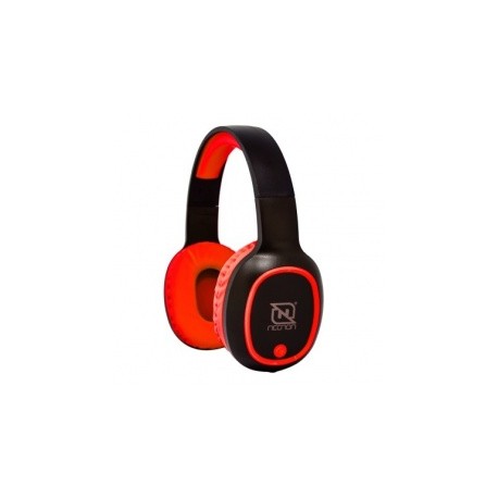 Necnon Audífonos con Micrófono NBH-04 Pro, Bluetooth, Inalámbrico, Rojo