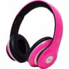 Necnon Audífonos con Micrófono NBH-01R, Bluetooth, Alámbrico/Inalámbrico, 3.5mm, Rosa
