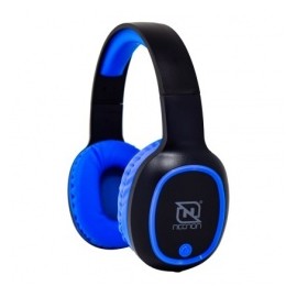 Necnon Audífonos con Micrófono NBH-04 Pro, Bluetooth, Inalámbrico, Azul