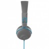 JLAB Audífonos para Niños con Micrófono JBuddies Kids, Alámbrico, 3.5mm, Gris/Azul