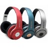 Necnon Audífonos con Micrófono NBH-03, Bluetooth, Inalámbrico, Rojo