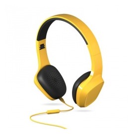 Energy Sistem Audífonos con Micrófono Headphones 1, Alámbrico, 1.2 Metros, 3.5mm, Amarillo