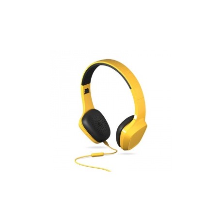 Energy Sistem Audífonos con Micrófono Headphones 1, Alámbrico, 1.2 Metros, 3.5mm, Amarillo