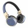 Steren Audífonos con Micrófono AUD-800, Bluetooth, Inalámbrico, USB, Azúl