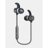 Ginga Audífonos Intrauriculares Deportivos con Micrófono GI18AUD01BT-GR, Inalámbrico, Bluetooth, Gris
